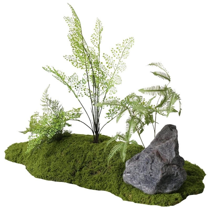 Artificial Moss Plant Set for Indoor Micro Landscape, Soft Green Fake Moss Decoration for Window and Aisle|Home Decor