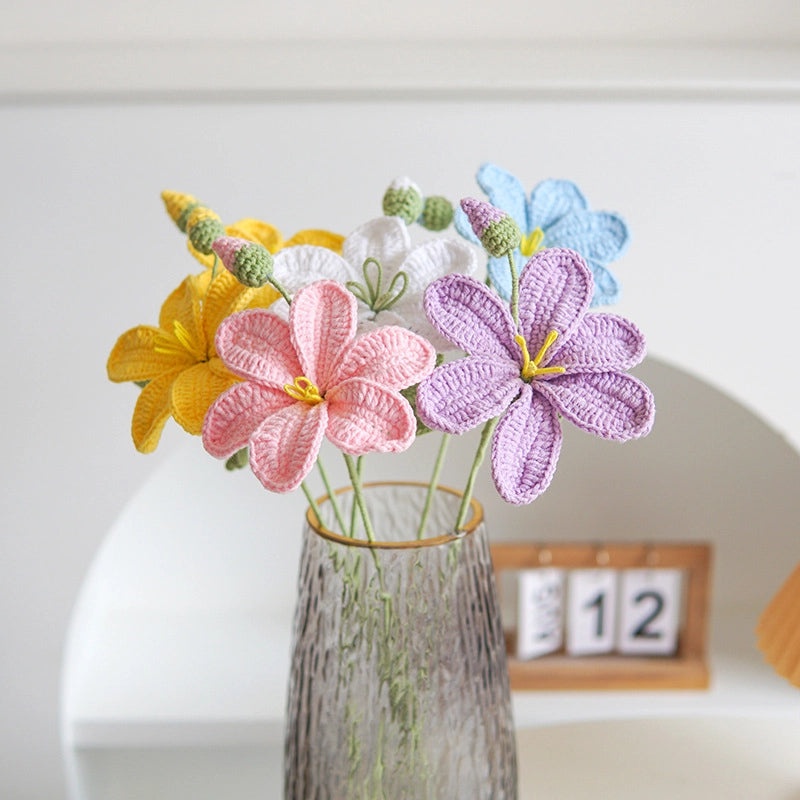 Delicate Floral Yarn Fake Plants Decorative Artificial Flowers for Home Decor|Home & Garden Artificial Plants