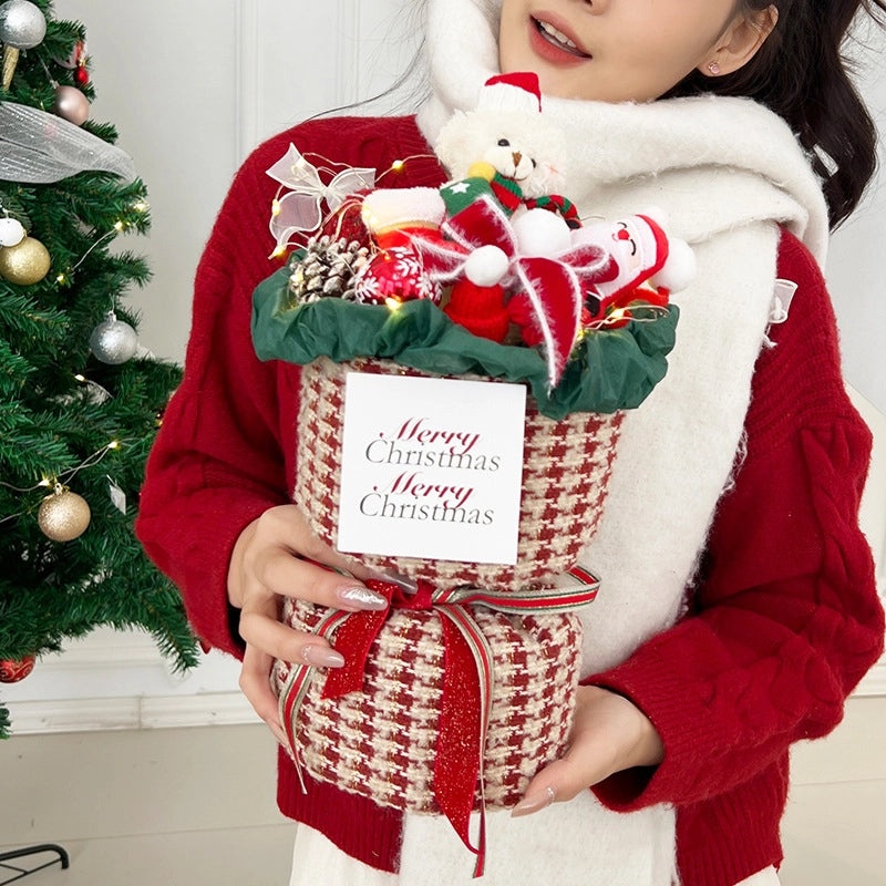 Nordic Christmas Santa Bear Decoration | Holiday Home Decor