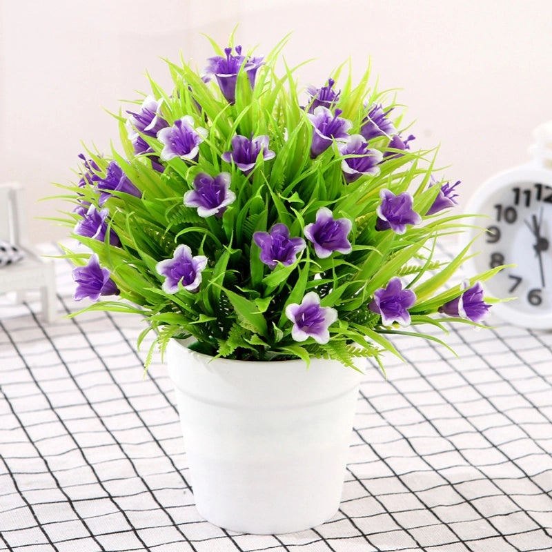 Artificial Rose and Lily Potted Plant Simulation Flower Greenery Home Indoor Outdoor Decor|Home Decor Artificial Plants