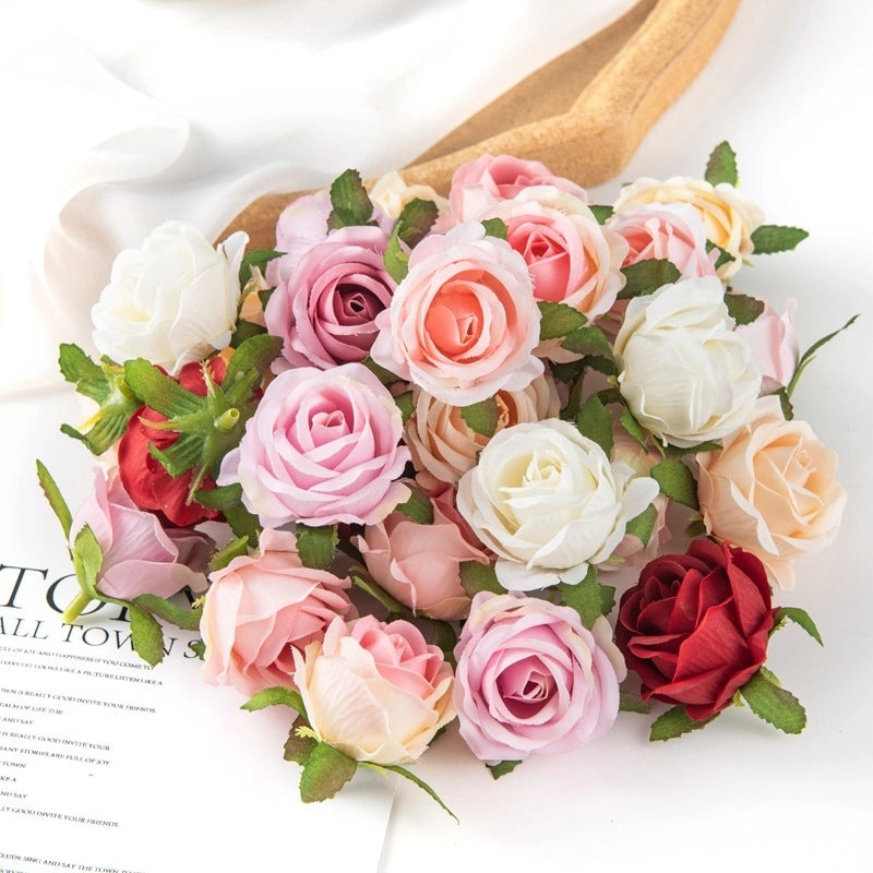 Elegant Rose Silk Artificial Flowers Bouquet|Home Decor Artificial Flowers