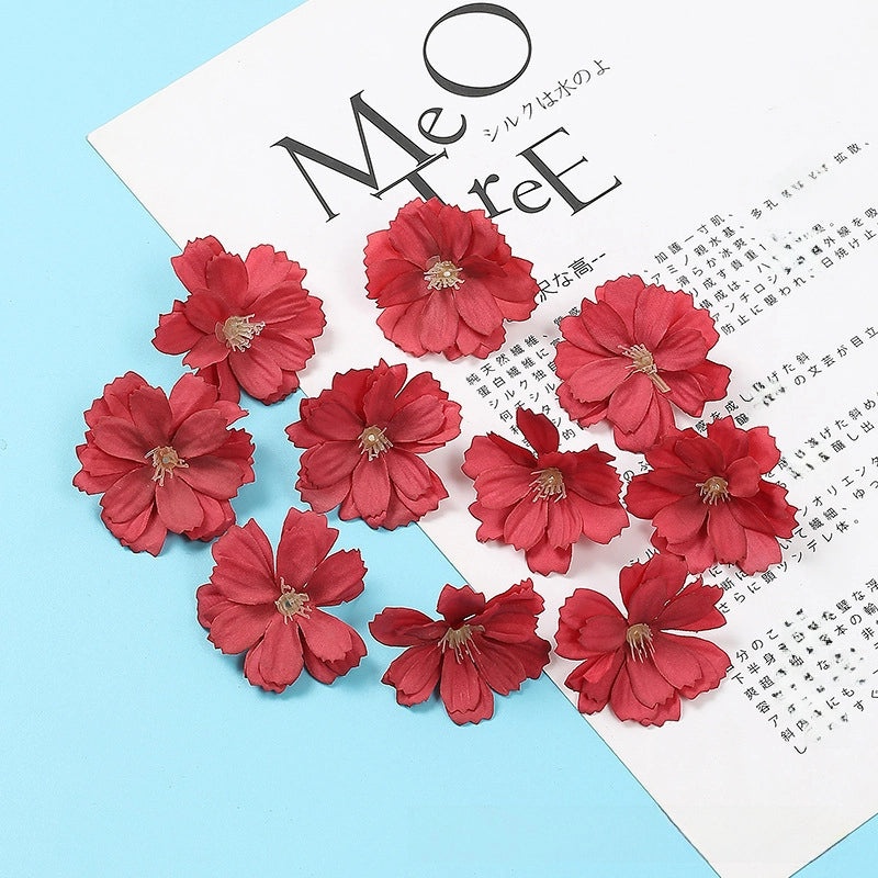 Artificial Plum Blossom Hairpin DIY Handmade Hanfu Headdress Fake Flower Hydrangea Set | Hanfu Accessories