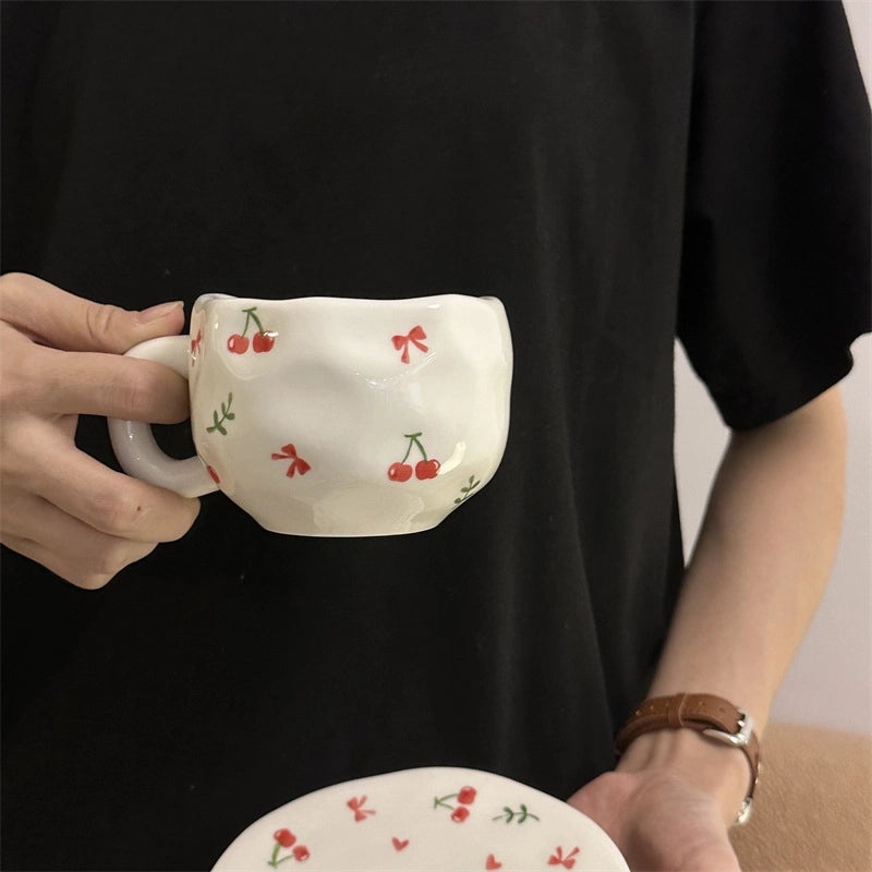 Retro Floral Ceramic Water Bottle Set | Home & Kitchen Accessories