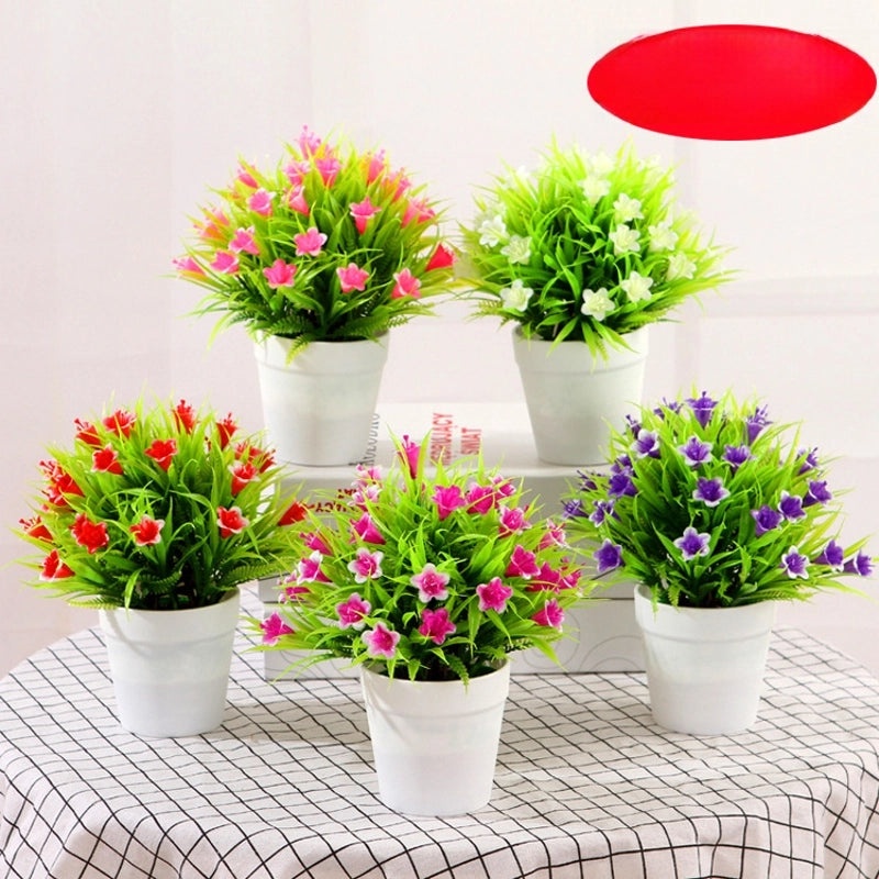 Artificial Rose and Lily Potted Plant Simulation Flower Greenery Home Indoor Outdoor Decor|Home Decor Artificial Plants