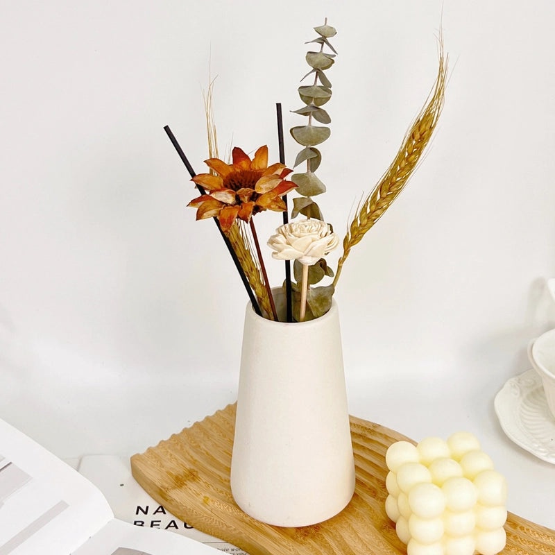 Elegant Romantic Dried Flower Arrangement Preserved Fresh Artificial Floral Decoration|Home Decor Artificial Flowers