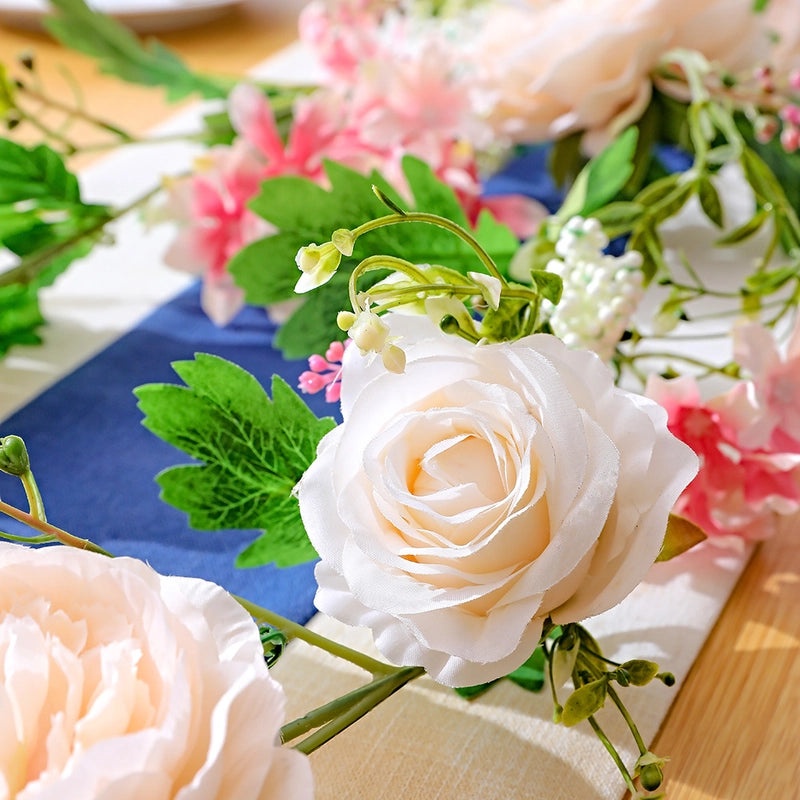 Artificial Rose Vine Garland for Air Conditioning Ducts Ceiling Decor Living Room Wall Plastic Winding Plant Vines|Home Decor Artificial Plants