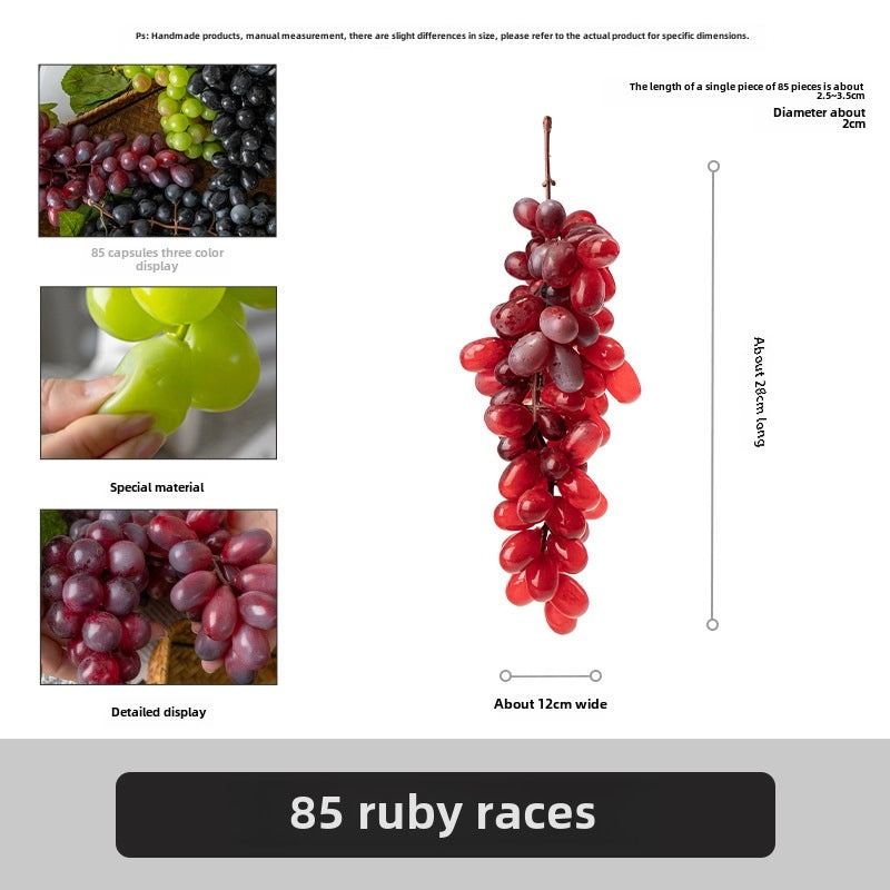 Realistic Fake Fruit Set Apple Grape Banana for Home Decor Exhibition Hotel Display Teaching Photography Props|Home Decor