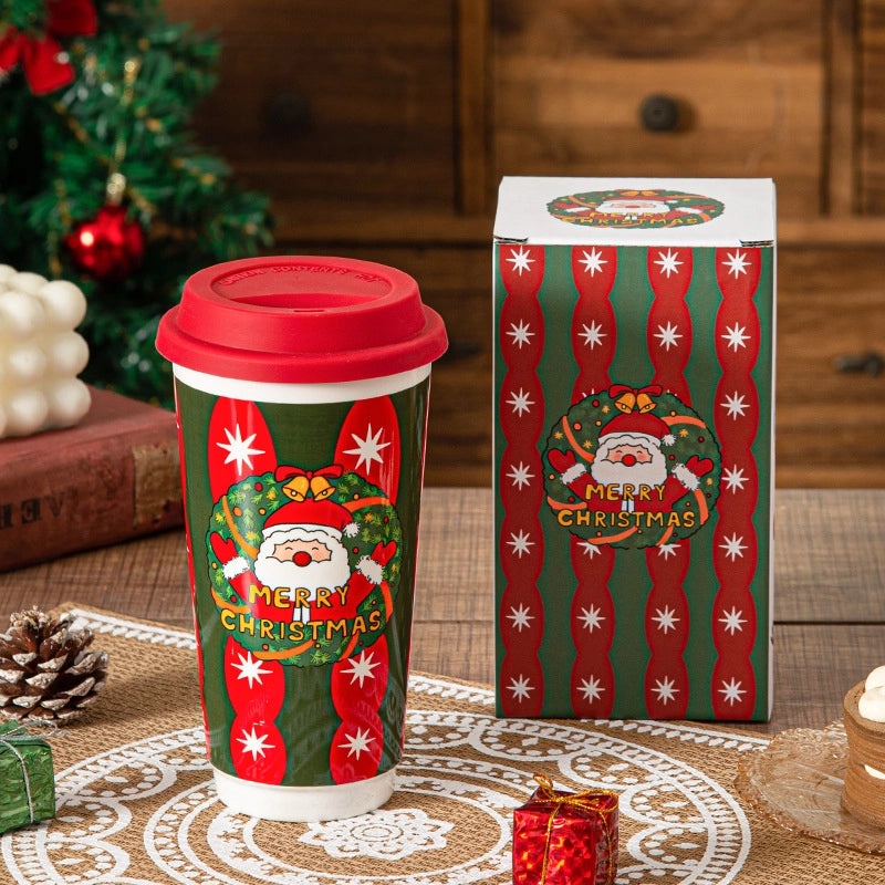 Festive Casual Elegant Cartoon Ceramic Coffee Mug 1 Piece|Home & Kitchen