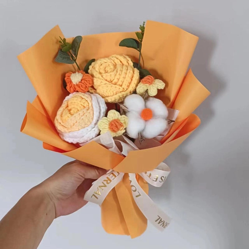 Simple Elegant Fabric Flower Bouquet|Home Decor Artificial Flowers