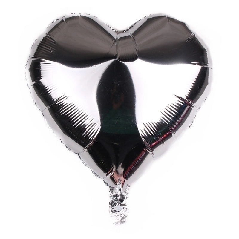 50 Pack Valentine's Day Heart-Shaped Aluminum Foil Balloons for Party Decor|Party Supplies