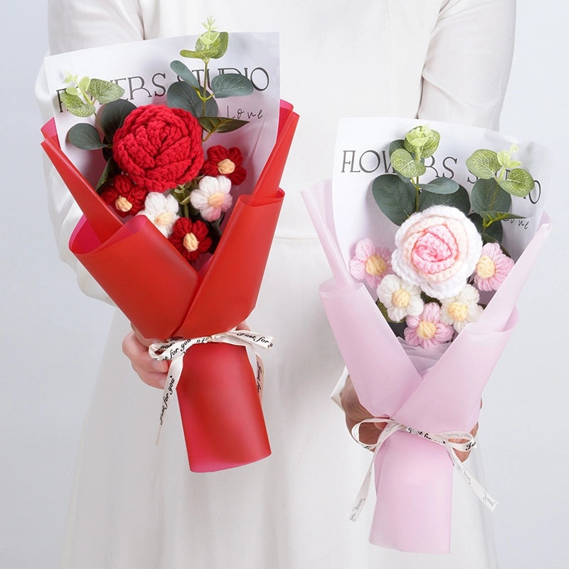 Simple Elegant Fabric Flower Bouquet|Home Decor Artificial Flowers