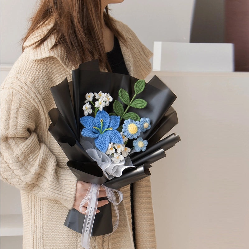 Vibrant Handcrafted Yarn Flowers for Decoration|Home Decor & Craft Supplies