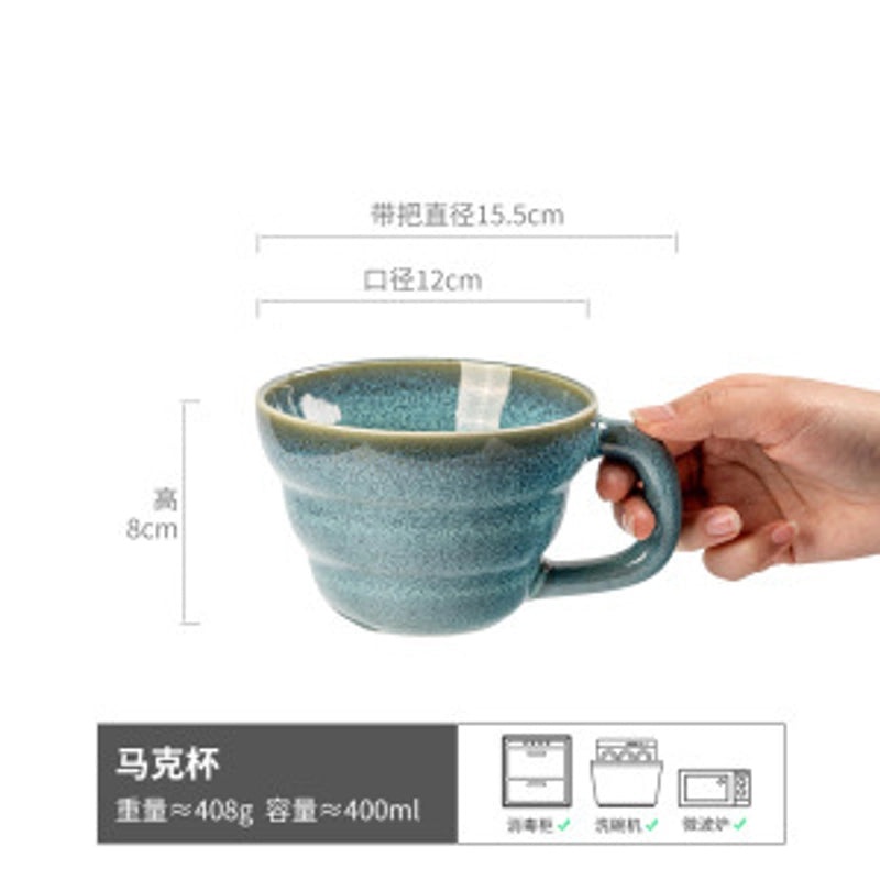 Vintage Floral Ceramic Coffee Mug 1 Pc|Home & Kitchen > Drinkware > Mugs