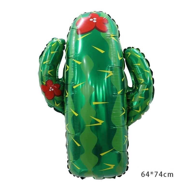 50 Pieces Tropical Flamingo Coconut Tree Aluminum Foil Balloons Set | Party Decorations Balloons