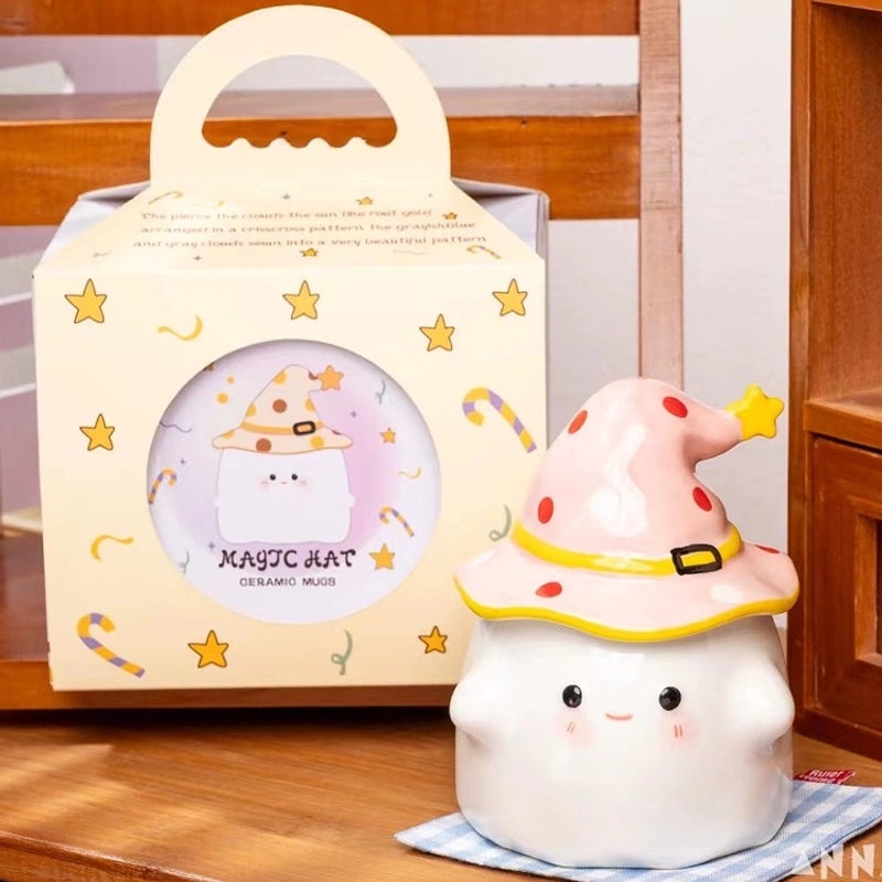 Spooky Halloween Ghost Ceramic Coffee Mug | Home & Kitchen Mugs