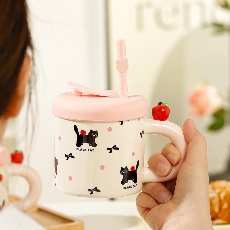 Adorable Cartoon Ceramic Coffee Mug 1 Piece|Home & Kitchen Mugs