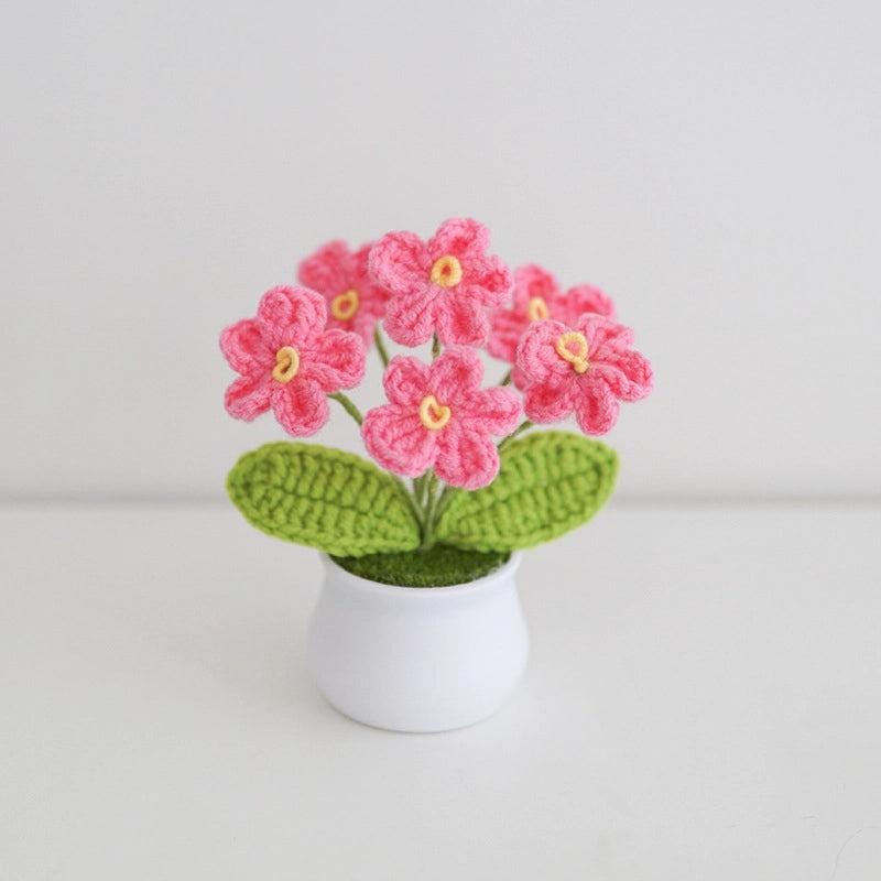 Hand-Woven Sunflower Artificial Flower Pot Linglan Preserved Flower Office Home Elegant Decoration|Home Decor