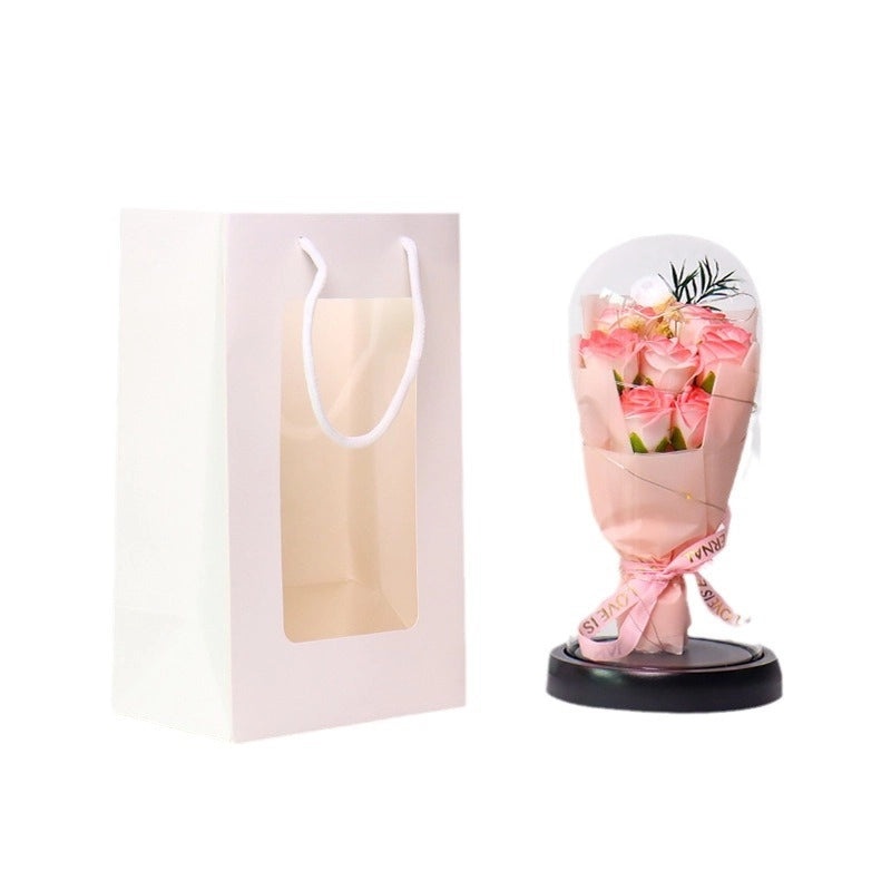 Romantic Flower Soap Gift for Teachers' Day | Artificial Flower Decorations | Casual Elegant Floral Present | Home & Living Decor | Gifts