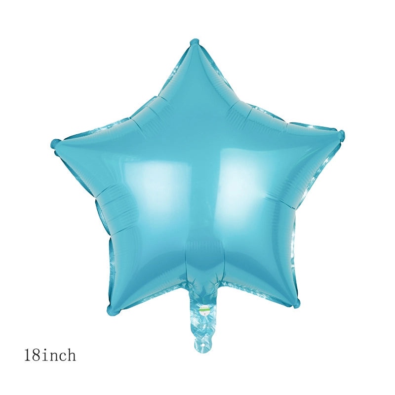 Birthday Star and Heart Shaped Aluminum Foil Balloons for Party Decorations|Party Supplies Balloons