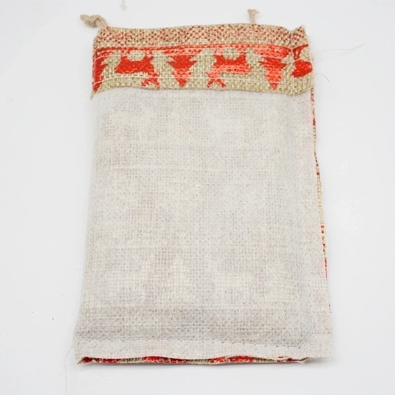 Christmas Snowflake Linen Gift Bags|Holiday Gift Bags