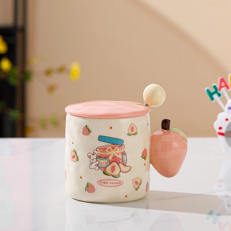 Cute Cartoon Ceramic Mug - Casual and Elegant Design | Home & Kitchen Accessories