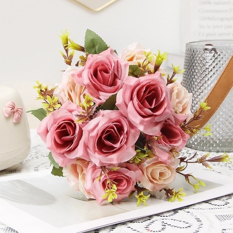 Urban Style Silk Flower Plastic Imitation Plants Decorative Artificial Flowers for Home|Home Decor Artificial Flowers