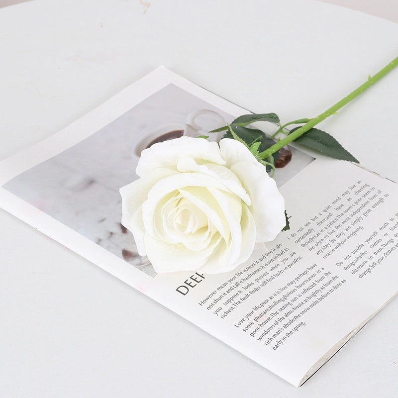 Velvet Pearl Rose Wall Decor for Home Hotel Wedding Valentine's Day | Home Decor & Wall Art