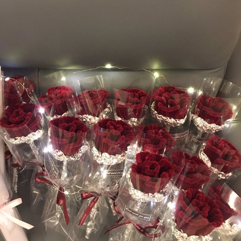 Elegant Minimalist Preserved Rose Artificial Flower Bouquet|Home Decor Artificial Flowers