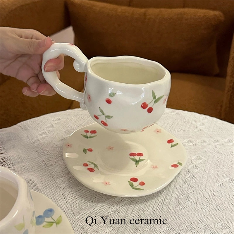 Charming Floral Ceramic Coffee Mug Single Piece|Home & Kitchen Mugs