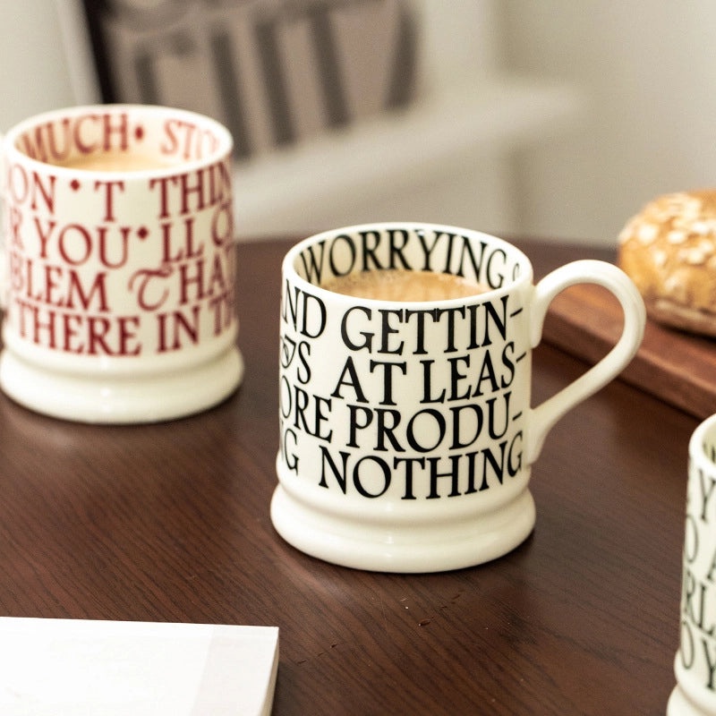 Vintage Ceramic Letter Water Bottle 1 Pc|Home & Kitchen