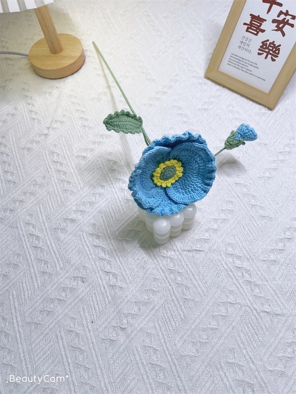 Handmade Pastoral Flower Yarn Artificial Blooms|Home Decor & Artificial Flowers