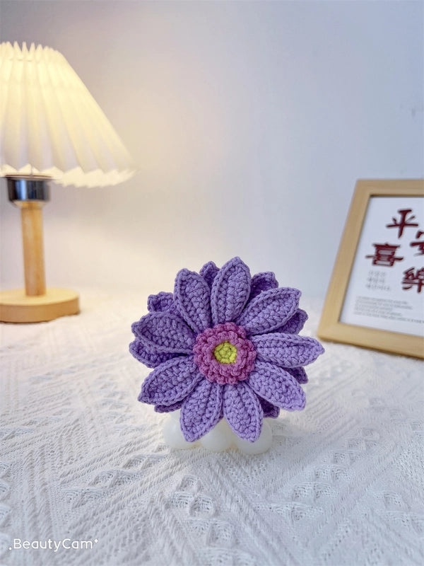 Hand-Woven Wool African Chrysanthemum Simulation Bouquet|Home Decor Artificial Flowers