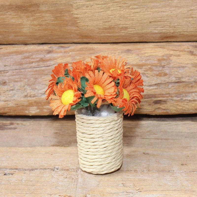 Minimalist Artificial Flower Ornament with Plastic Stone and Raw Silk Imitation Plants | Home Decor Artificial Flowers