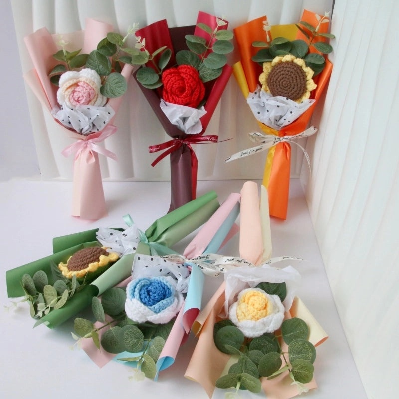 Simple Elegant Fabric Flower Bouquet|Home Decor Artificial Flowers