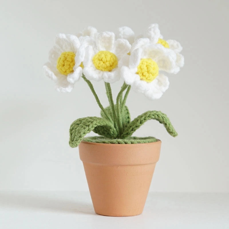 Casual Cute Flower Artificial Plants Combed Cotton Imitation Flowers for Home Decor|Home Decor Artificial Flowers