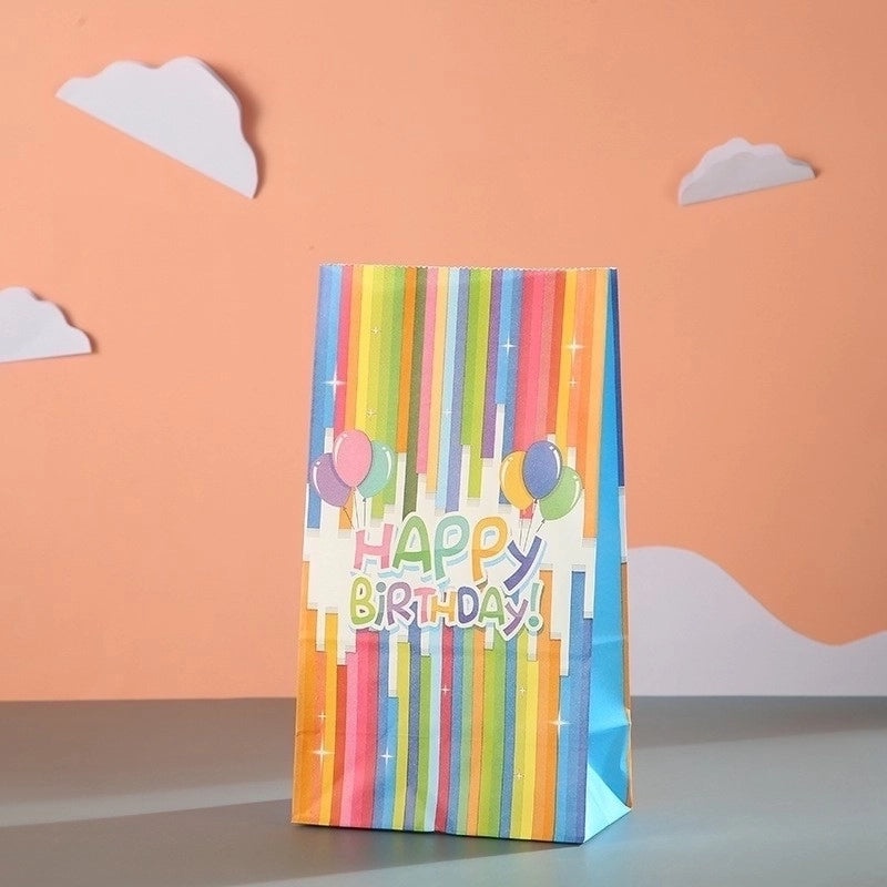 24 Pieces Birthday Party Gift Bags with Cute Letter Design|Party Supplies