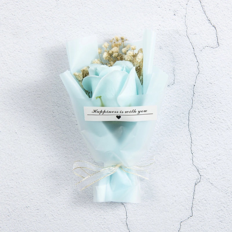 Elegant Minimalist Dried Flower Bouquet for Valentine's Day | Home Decor Artificial Flowers