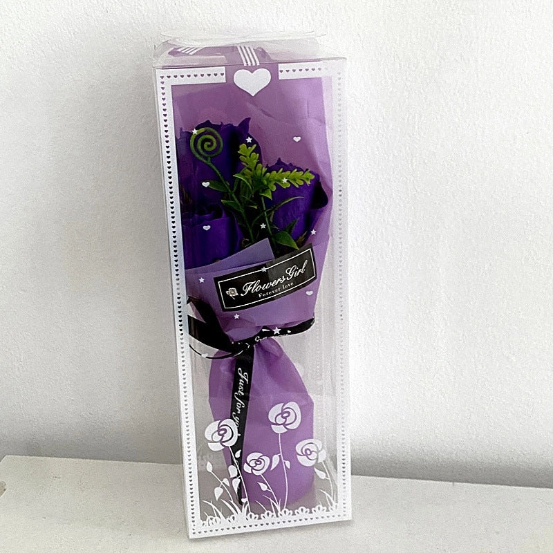 Romantic Carnation Rose Soap Flower Artificial Floral Arrangement|Home Decor Artificial Flowers