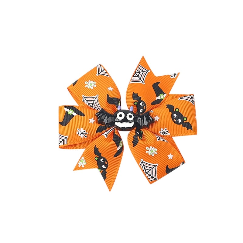 Funny Halloween Pattern Ribbed Ribbon Hairpin for Party|Hair Accessories