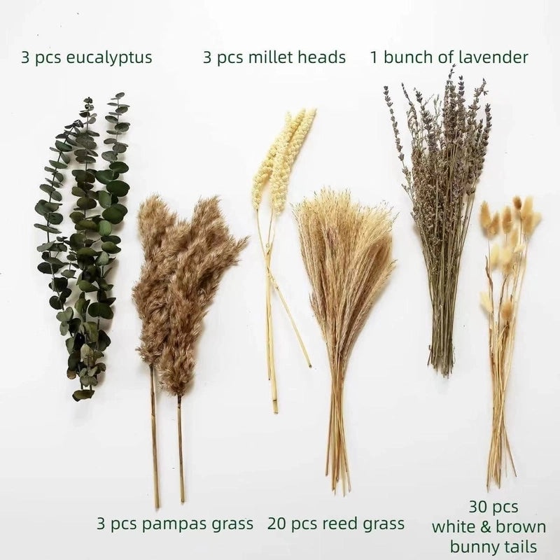 Pastoral Minimalist Solid Color Dried Flower Artificial Bouquet|Home Decor Artificial Flowers