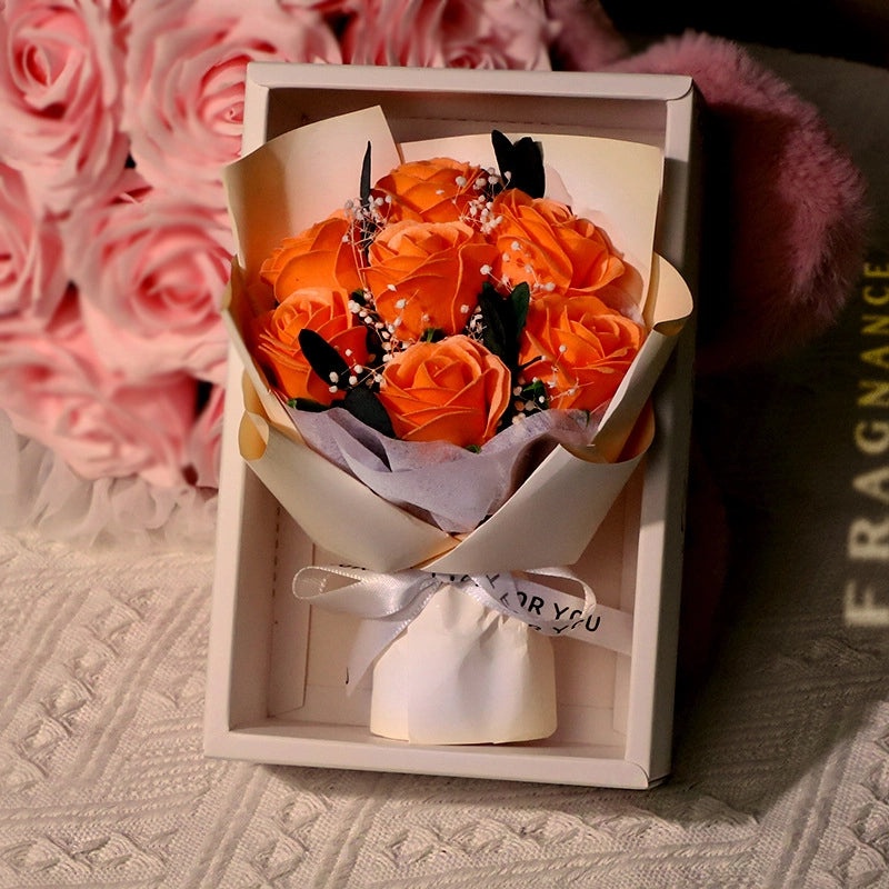 Romantic Valentine’s Day Rose Soap Flower Gift Set|Artificial Flowers