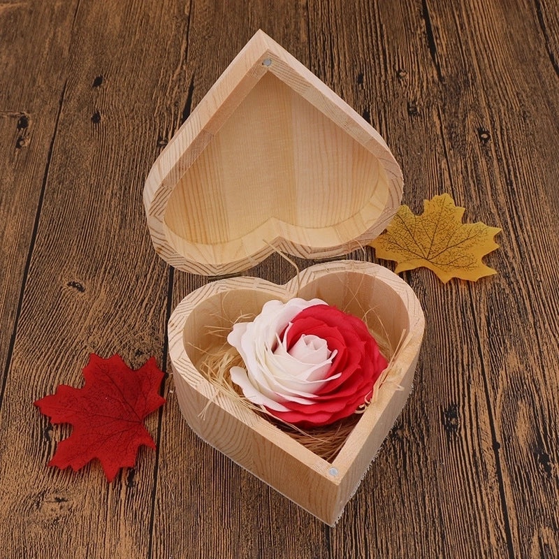 Romantic Heart-Shaped Soap Flower Bouquet for Christmas and Valentine's Day | Artificial Flowers & Home Decor