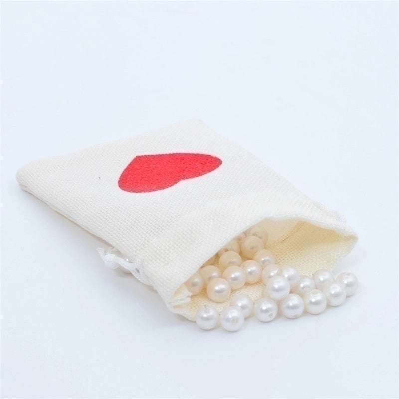 Chic Heart-Shaped Linen Gift Bag for Daily Use | Accessories & Gift Bags