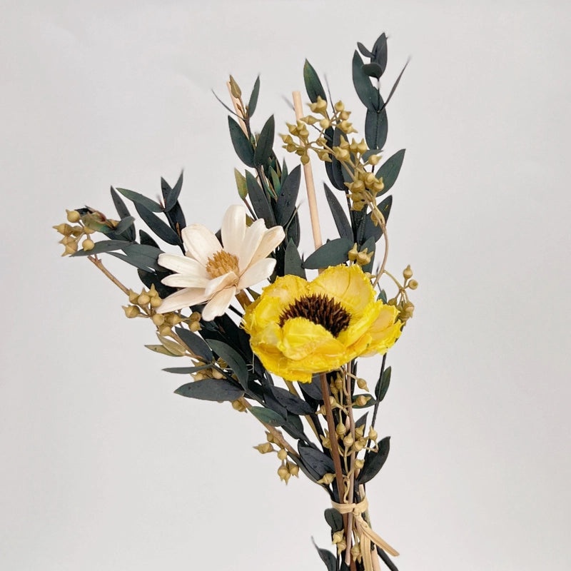 Elegant Romantic Dried Flower Arrangement Preserved Fresh Artificial Floral Decoration|Home Decor Artificial Flowers