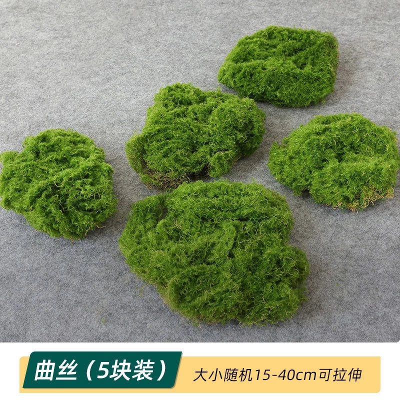 Artificial Moss Plant Set for Indoor Micro Landscape, Soft Green Fake Moss Decoration for Window and Aisle|Home Decor