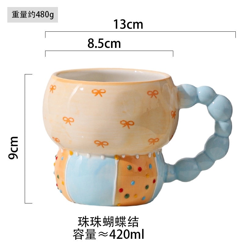 Charming Floral Ceramic Coffee Mug Single Piece|Home & Kitchen Mugs