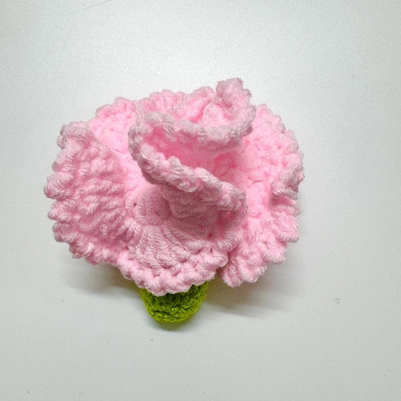 Minimalist Sunflower Heart-Shaped Rose Yarn Artificial Flowers|Home Decor Artificial Flowers