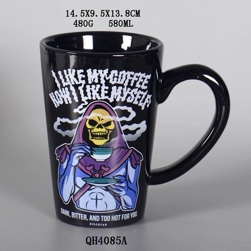 Trendy Cartoon Ceramic Water Bottles for Punk Style | Home & Kitchen Accessories