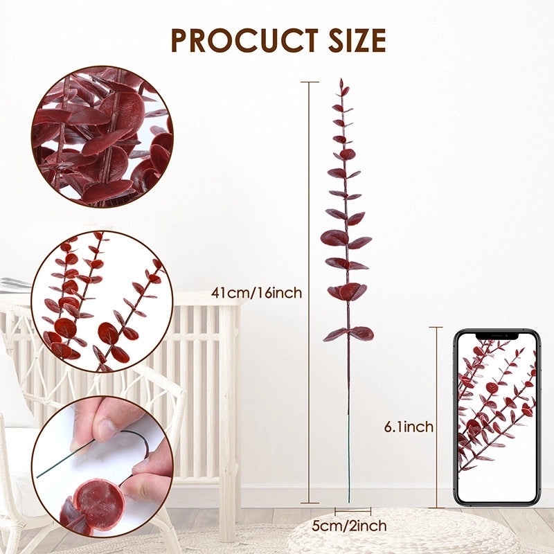 Faux Leaf Plastic Decorative Plants for Home|Home Decor & Artificial Plants