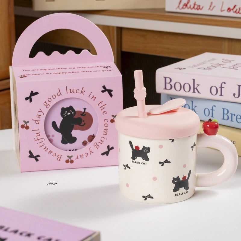 Adorable Cartoon Ceramic Coffee Mug 1 Piece|Home & Kitchen Mugs